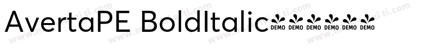 AvertaPE BoldItalic字体转换